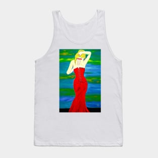 Woman In The Red Dress Tank Top